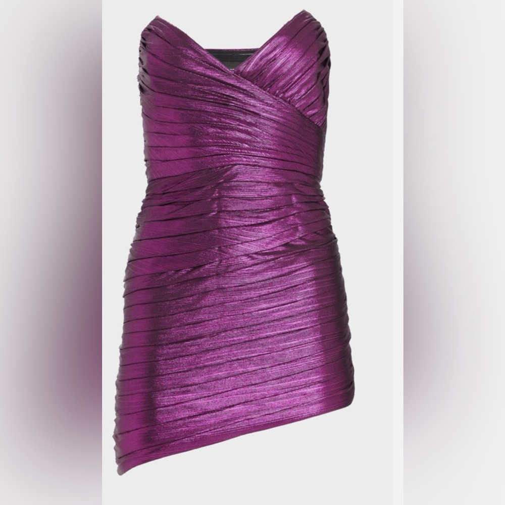Retrofete NWT ! 
Elegant Purple Strapless Dress